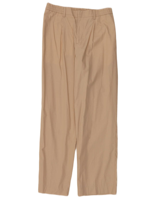 Calça Chino masculina Zara com perna larga média W31 L30 bege