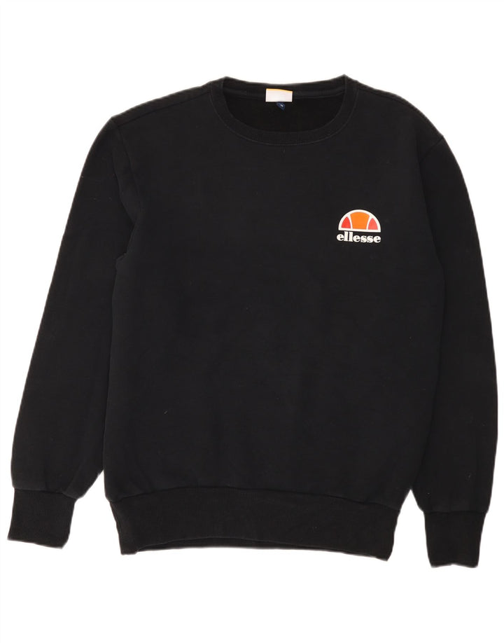 ELLESSE moletom masculino jumper médio algodão preto