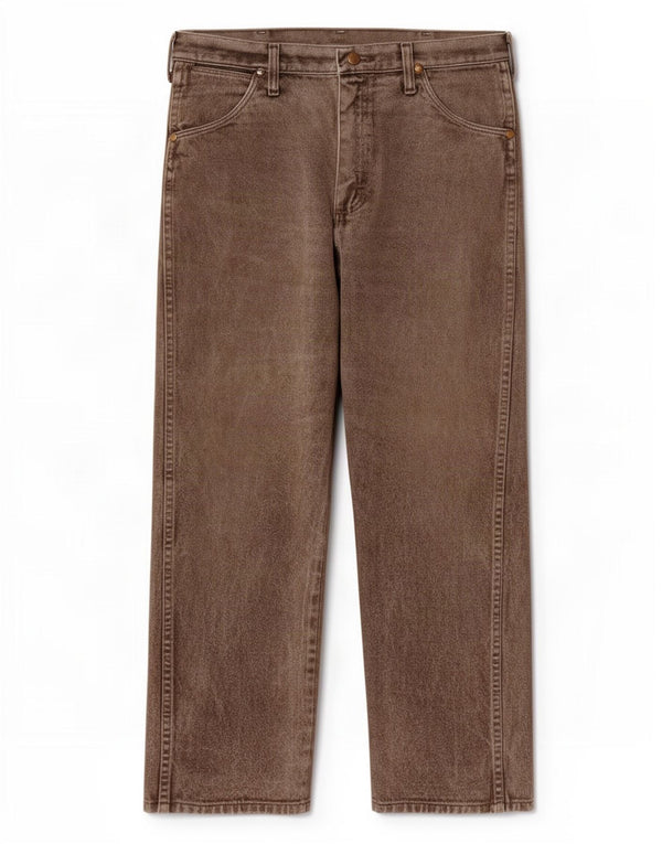 Jeans Wrangler masculino reto W32 L28 marrom