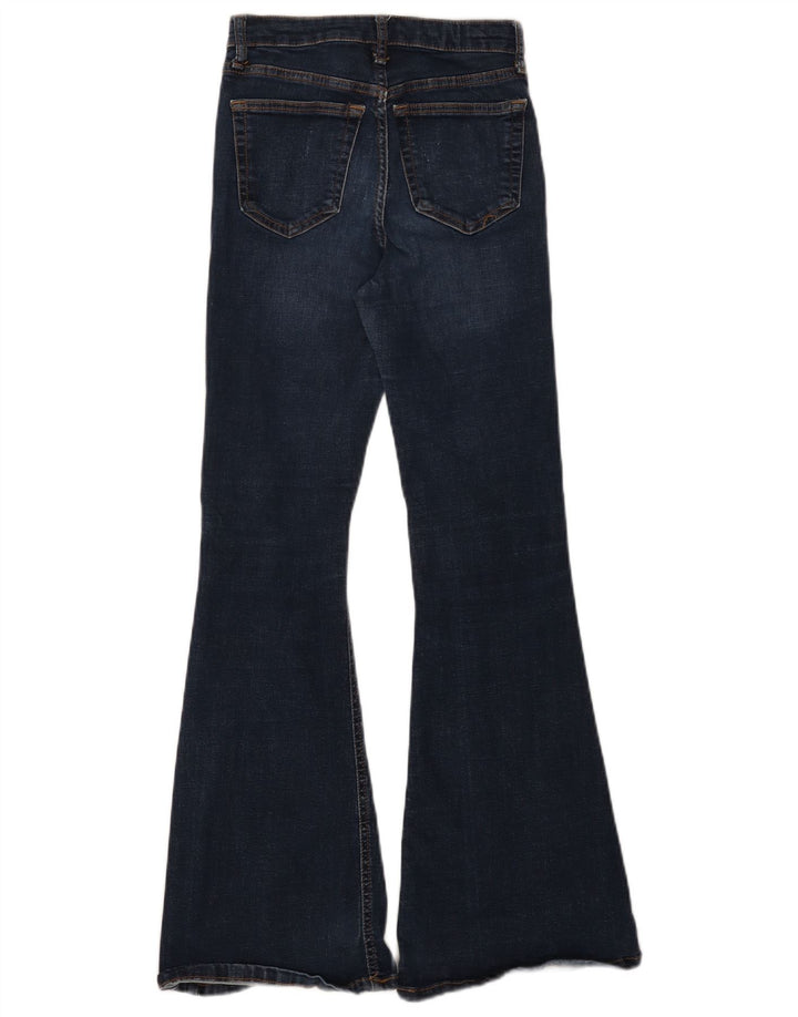 Jeans feminino Topshop largo W26 L29 algodão azul