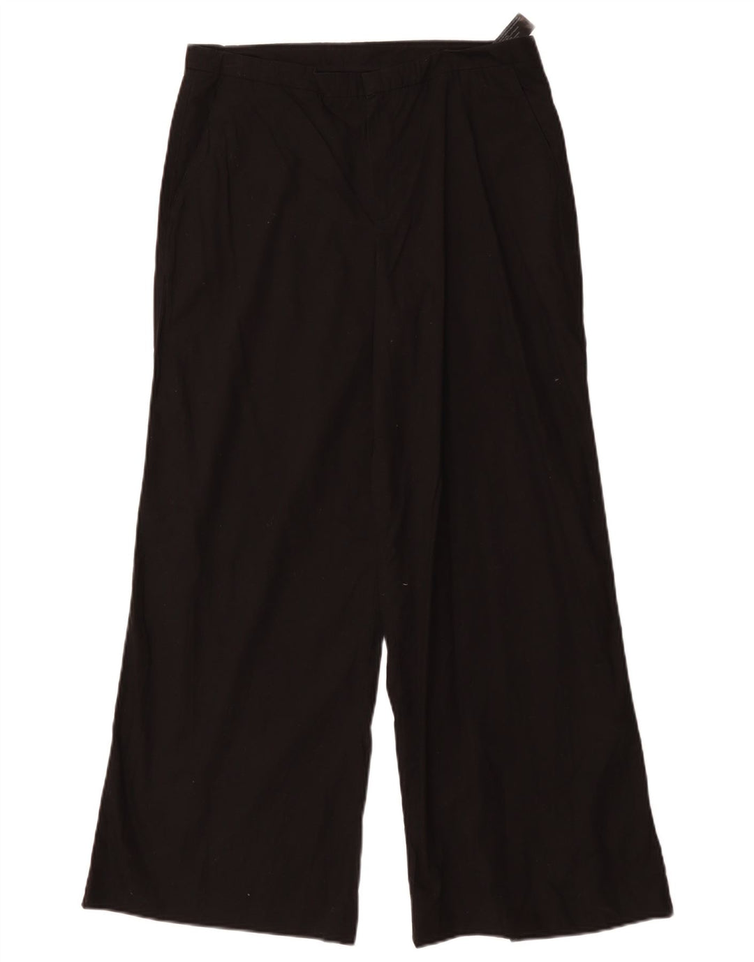 Calça Chino feminina MASSIMO DUTTI com perna larga EU 40 Médio W30 L29 Preto