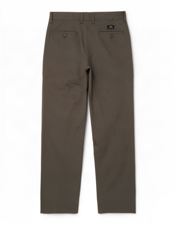 Belfe Mens Straight Chino Calças IT 46 Pequeno W30 L30 Algodão Cinza