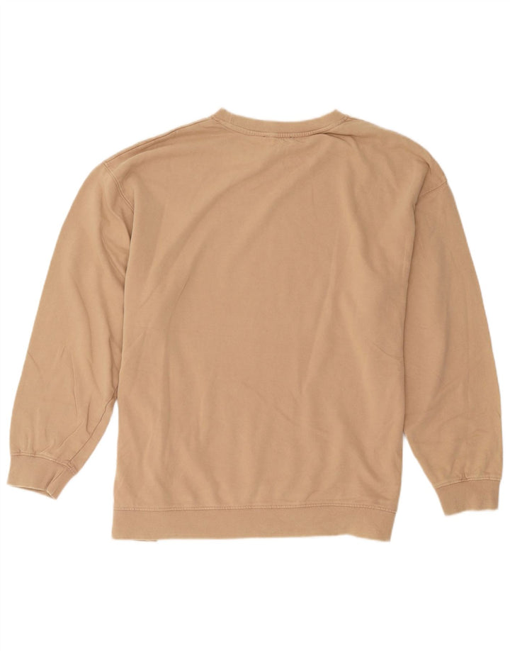 Zara Womens Oversized Sweatshirt Jumper Reino Unido 14 Grande Bege