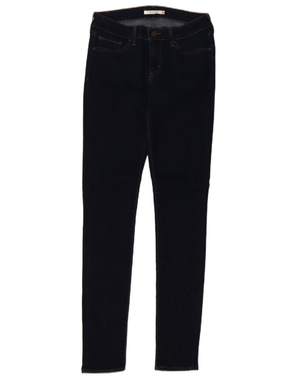 Calça jeans feminina Levi's 711 skinny W28 L34 azul marinho algodão