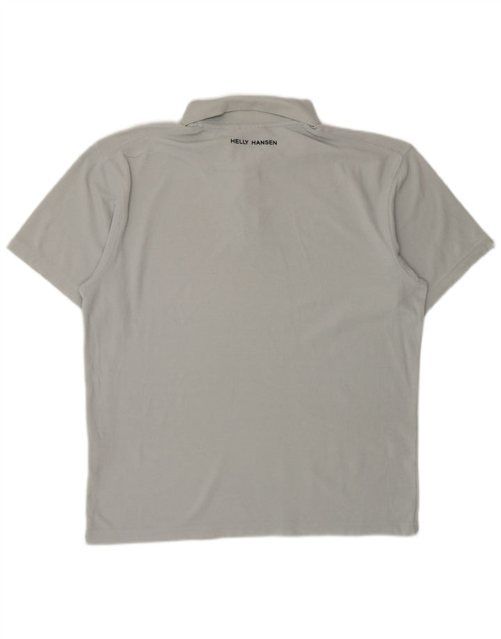 Camisa polo masculina HELLY HANSEN grande cinza nylon
