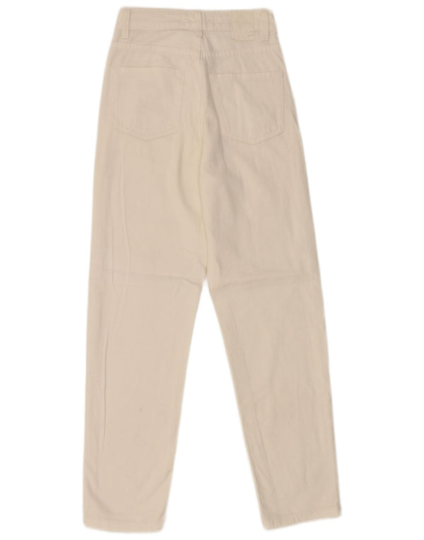 Calça jeans feminina cintura alta Zara EU 32 2XS W22 L27 branco