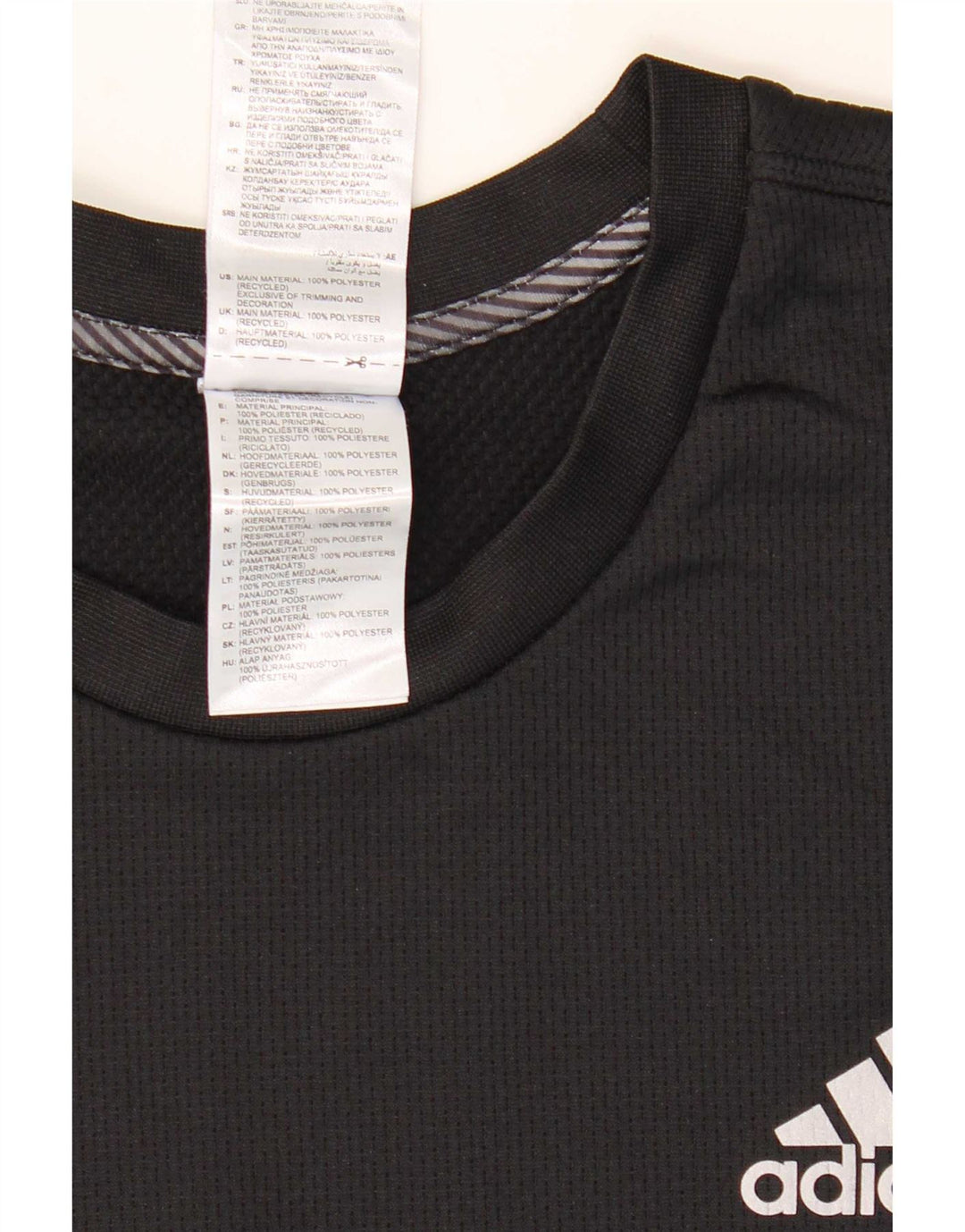 Adidas Mens Aeroready Top Manga Longa Grande Poliéster Colourblock Preto