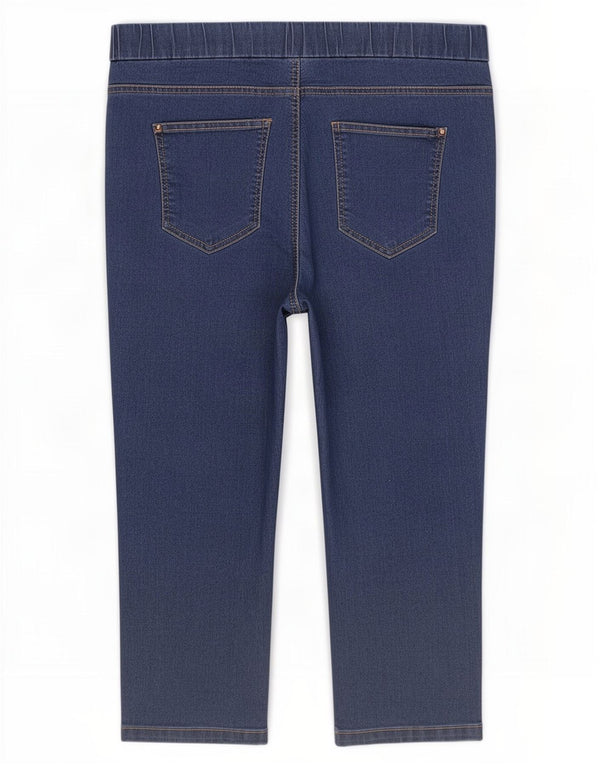 Calça jeans feminina Marks & Spencer UK 18 XL W38 L21 azul algodão