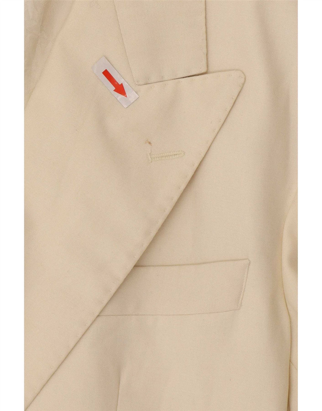Jaqueta blazer masculina St Michael longa com peito duplo Reino Unido 42 grande branca