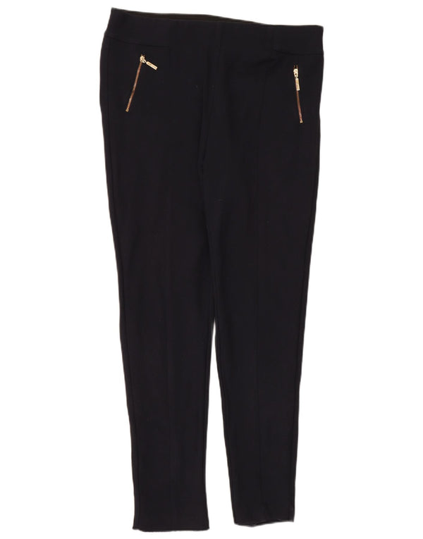 Calça casual justa feminina Marks & Spencer Reino Unido 16 grande W34 L28 preta