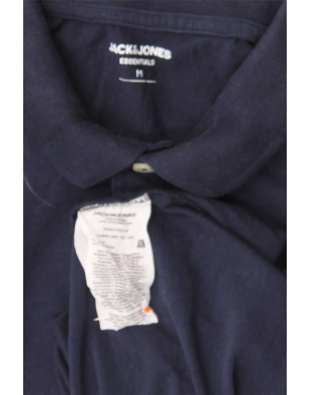 Camisa polo masculina Jack & Jones médio algodão azul marinho