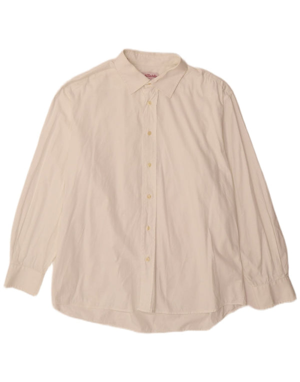 Renato Balestra Mens Shirt Size 17 1/2 44 XL White Cotton
