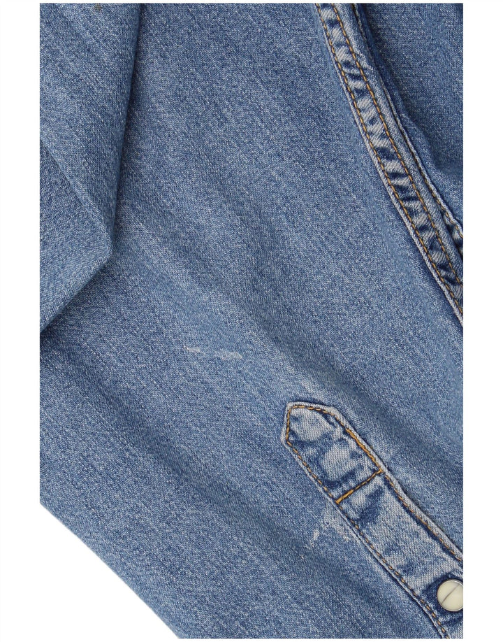 Camisa jeans masculina Lee XL algodão azul