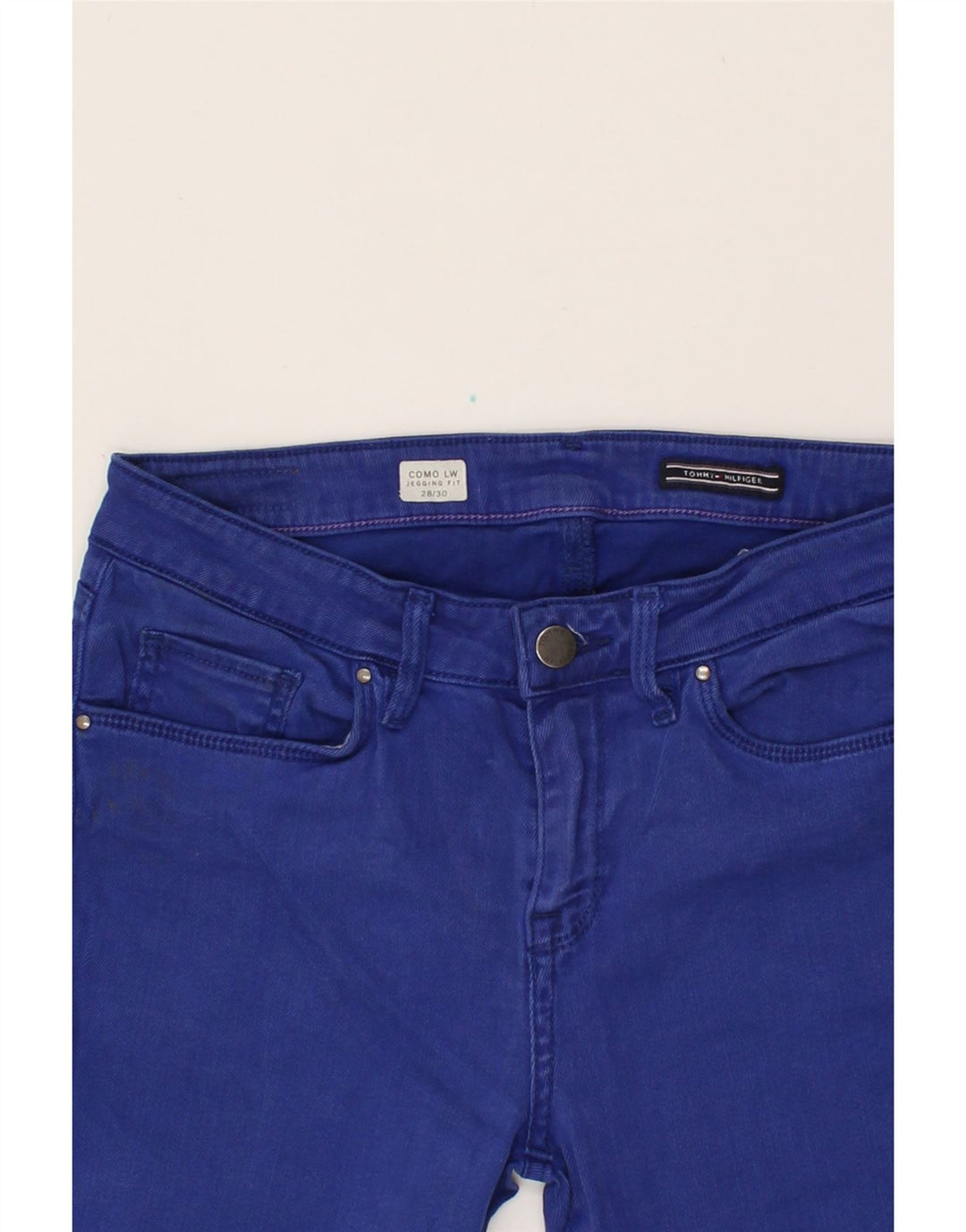 TOMMY HILFIGER Womens Como Jegging Jeans W28 L30  Blue Vintage Tommy Hilfiger and Second-Hand Tommy Hilfiger from Messina Hembry 