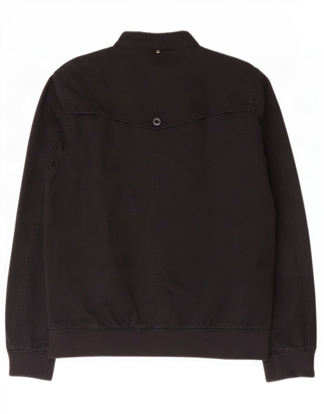 Jaqueta bomber masculina Pretty Green UK 40 grande algodão preto
