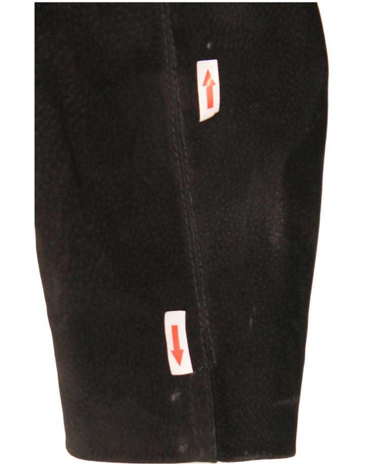 Jaqueta blazer masculina vintage de camurça com 3 botões Reino Unido 38 médio preto