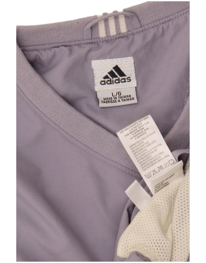 ADIDAS Womens Climashell Pullover Tracksuit Top UK 16 Grande Roxo