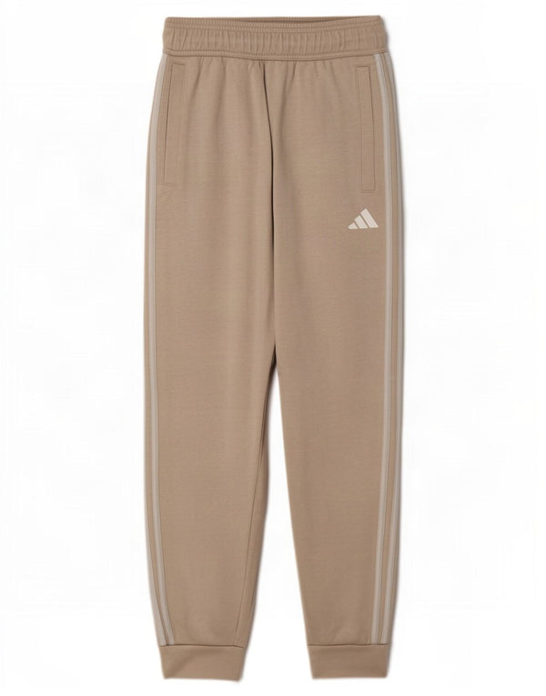 Adidas Mens Treino Calças Joggers Pequeno Algodão Bege