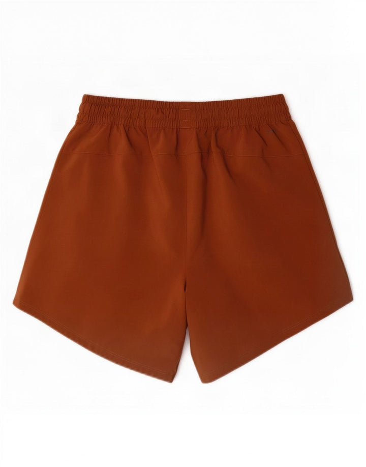 Shorts esportivos femininos Adidas UK 12/14 médio marrom poliéster