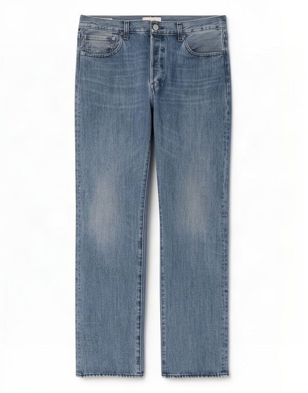 Levi's Masculino 501 Straight Jeans W34 L32 Azul Algodão