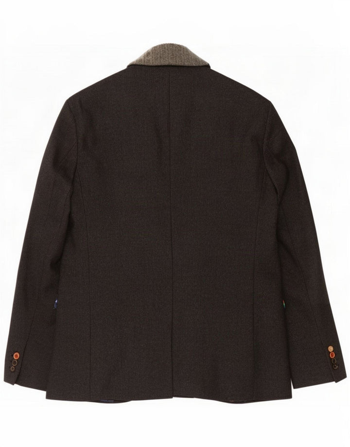 Jaqueta Blazer masculina de 2 botões Desigual Tamanho 56 XL Poliéster cinza