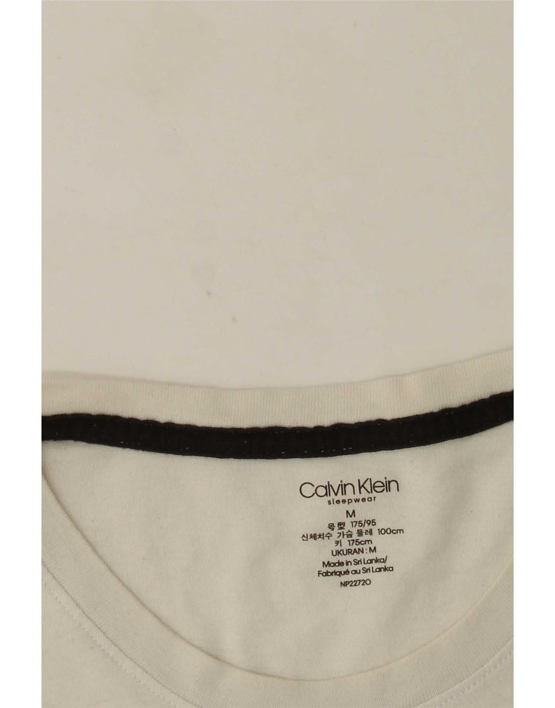 Calvin Klein Camiseta masculina gráfica Top médio branco colorblock