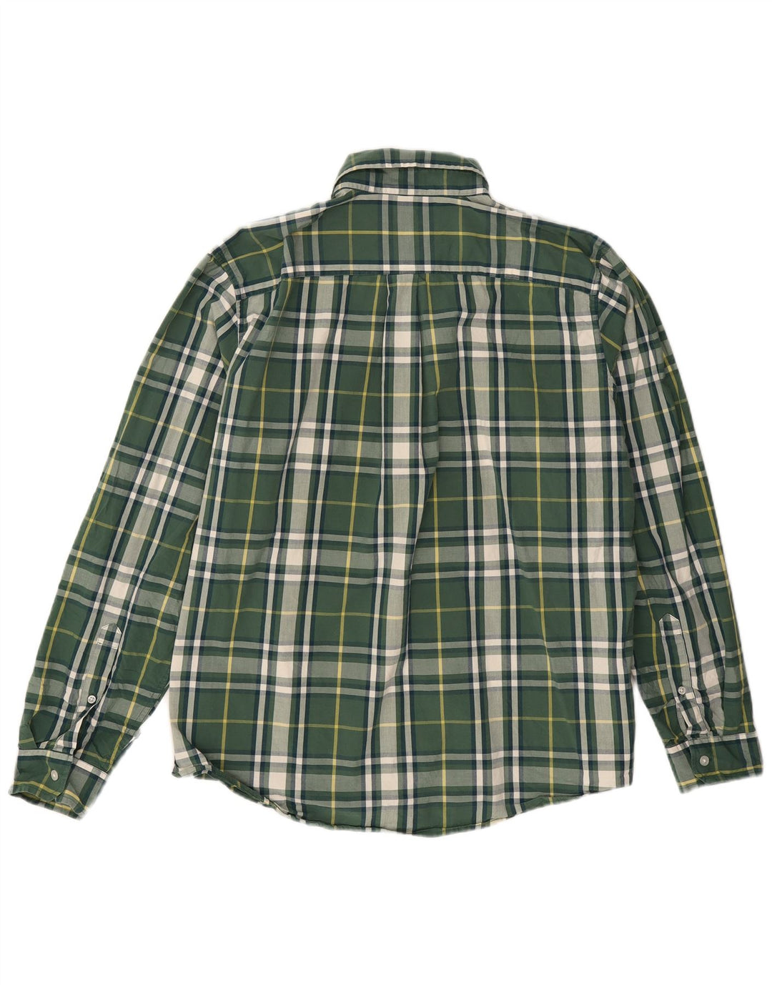 Camisa masculina Eddie Bauer Classic Fit grande algodão xadrez verde