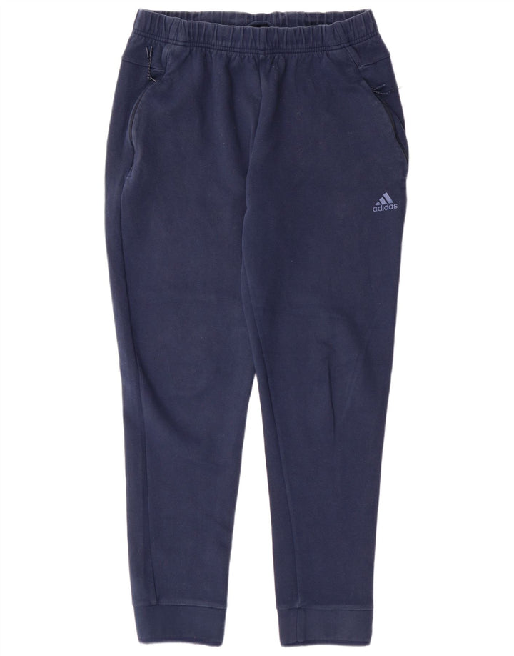 Calças de treino masculinas ADIDAS Joggers grandes algodão azul marinho