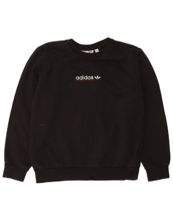 Suéter gráfico Adidas Meninos 13-14 anos algodão preto