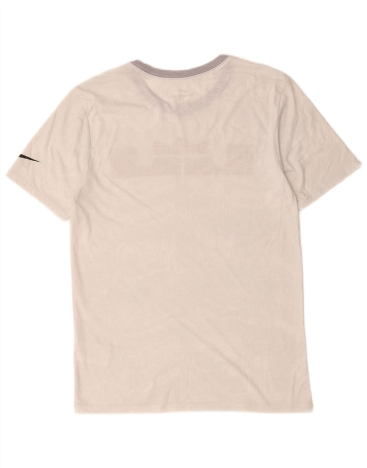 Camiseta Nike masculina gráfica Top cinza médio poliéster