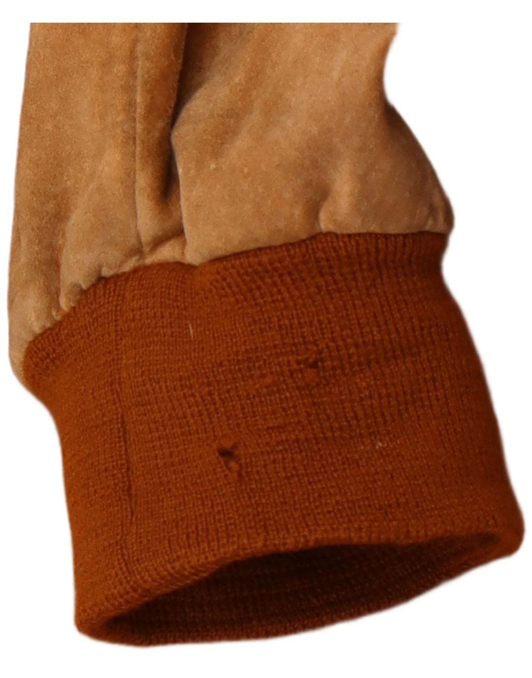 Jaqueta bomber masculina VINTAGE de camurça Reino Unido 42 XL couro marrom