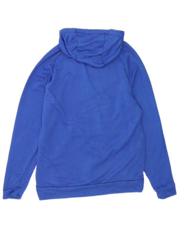 Suéter Nike masculino Dri Fit Graphic com capuz azul médio poliéster