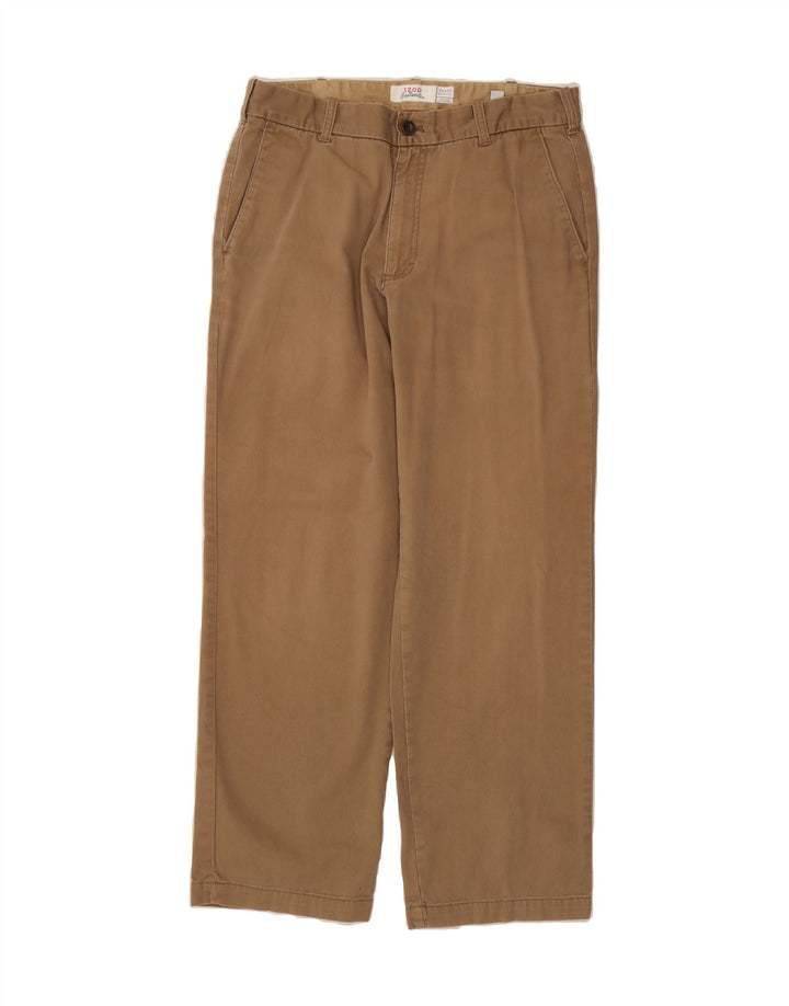 IZOD Mens Straight Chino Trousers W32 L30 Brown Cotton Vintage Izod and Second-Hand Izod from Messina Hembry 