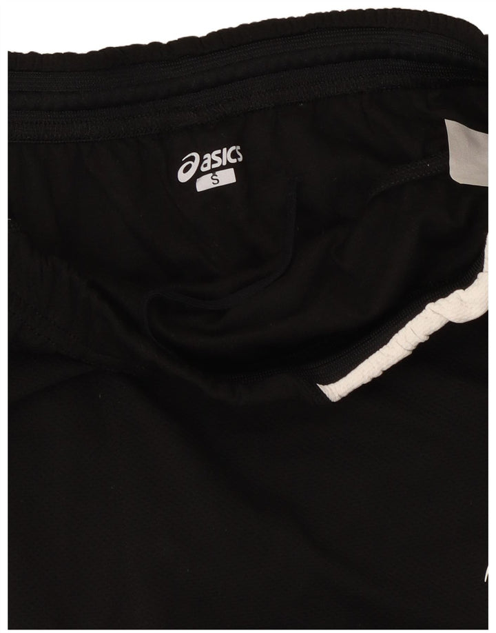 Shorts femininos Asics Graphic Sport UK 10 pequeno preto colorblock poliéster