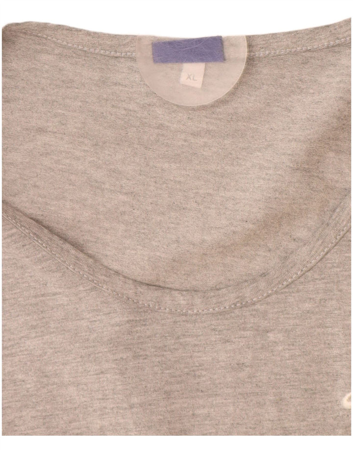 Colete gráfico ASICS para meninas 15-16 anos XL cinza manchado