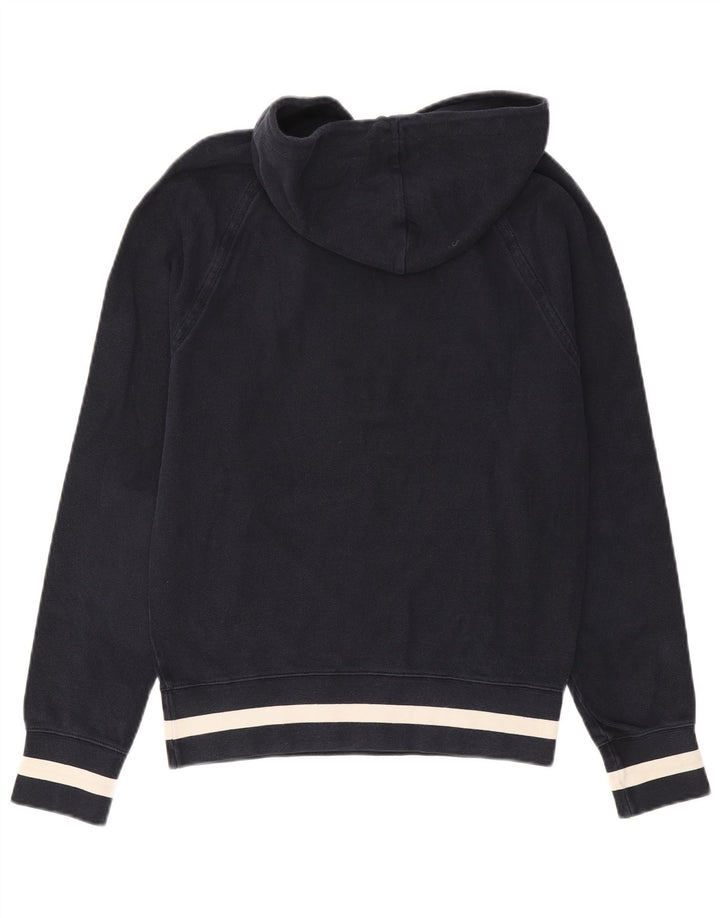 Fred Perry moletom com capuz masculino pequeno algodão azul marinho