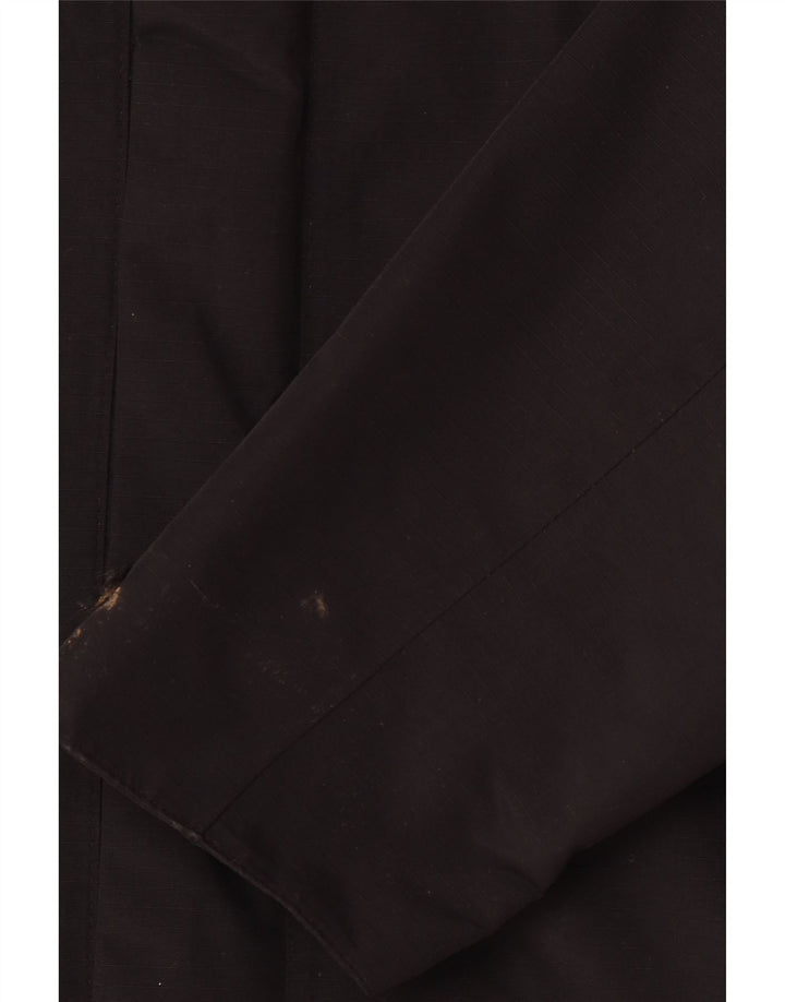 Jaqueta de chuva masculina com capuz JACK WOLFSKIN Reino Unido 42 grande poliamida preta