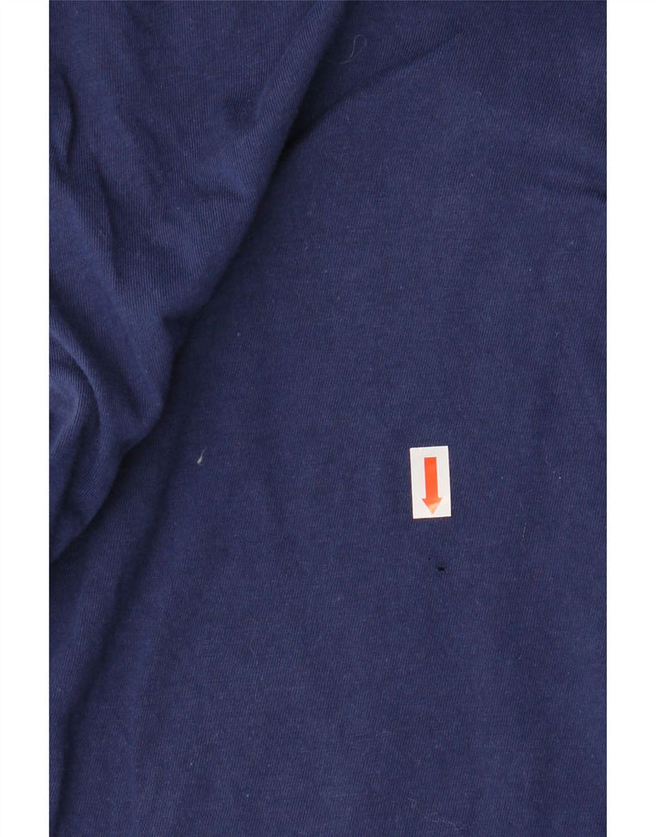 Camiseta masculina ADIDAS Top médio algodão azul marinho