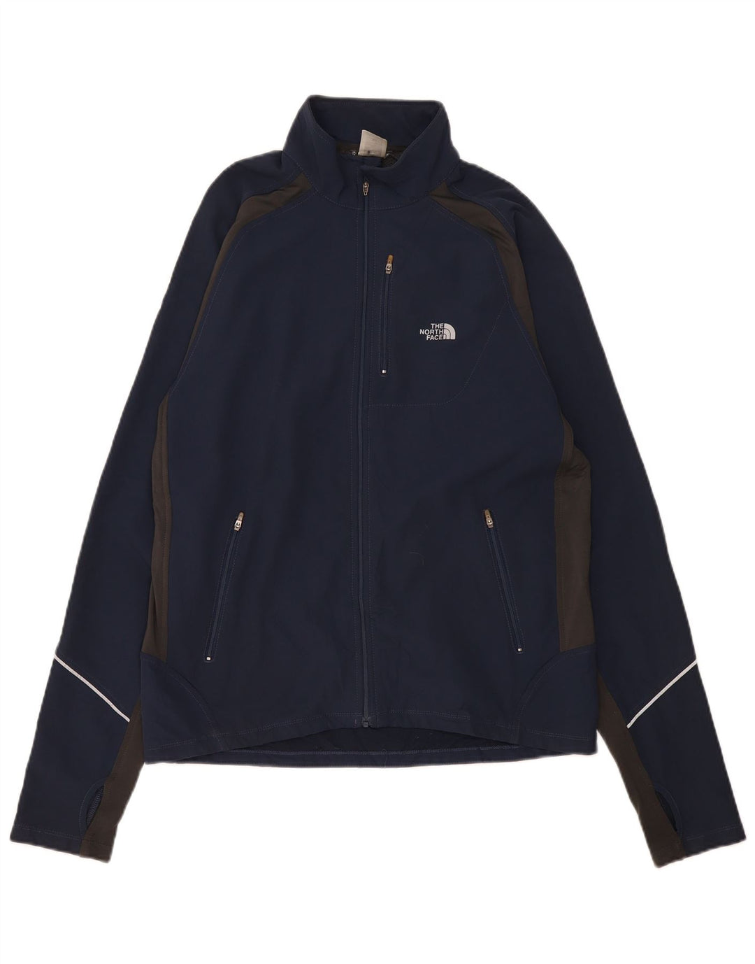 Jaqueta masculina de agasalho The North Face médio azul marinho colorblock