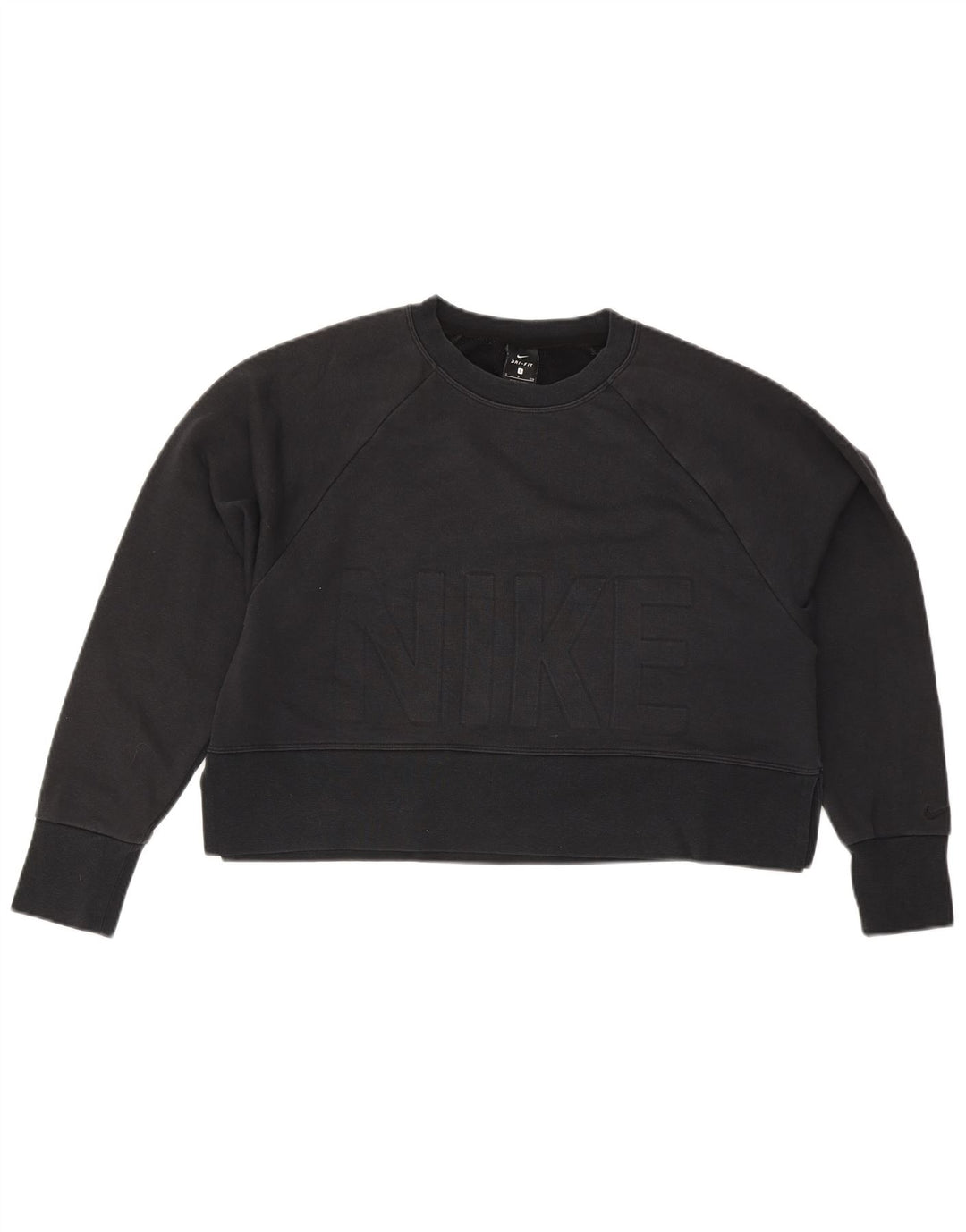 Moletom Nike Feminino Oversized Crop Graphic Jumper UK 10 Pequeno Preto