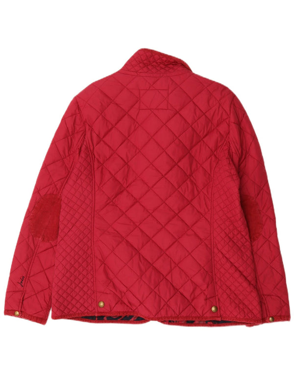 Jaqueta acolchoada feminina Joules UK 16 grande rosa