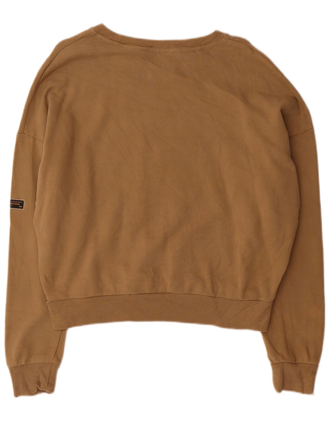 Jumper de moletom feminino superdimensionado SUPERDRY Reino Unido 12 marrom médio