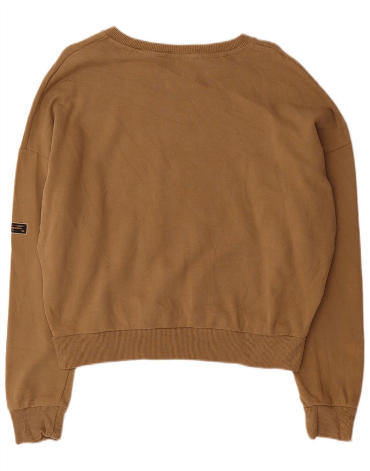 Jumper de moletom feminino superdimensionado SUPERDRY Reino Unido 12 marrom médio