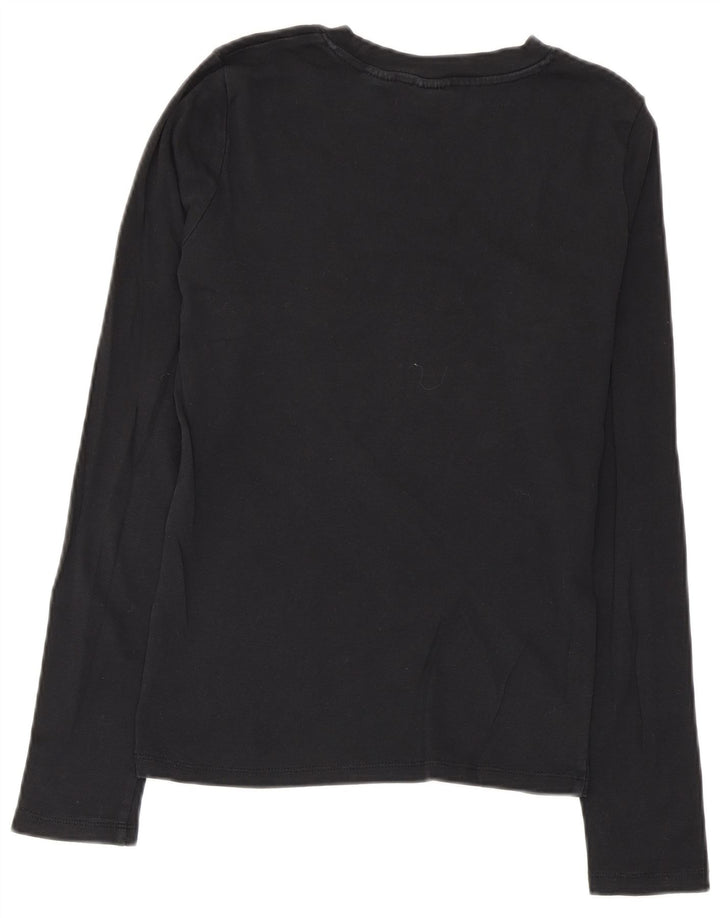 Top feminino Levi's manga comprida UK 12 médio preto