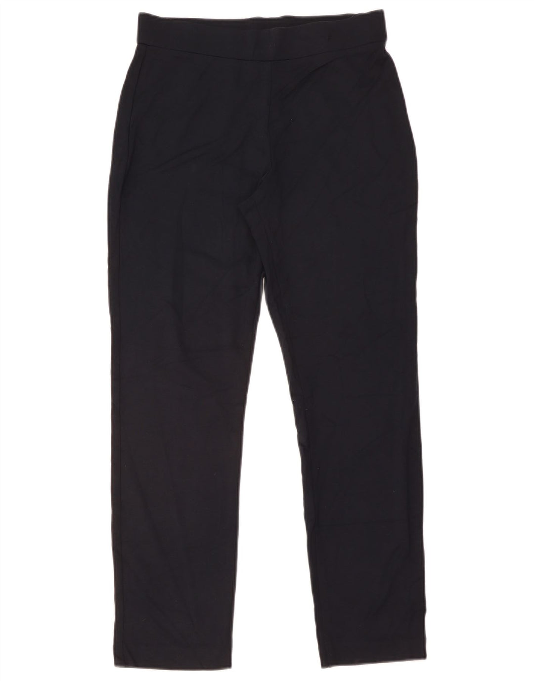 Calça casual feminina Marks & Spencer Reino Unido 12 médio W30 L29 azul marinho