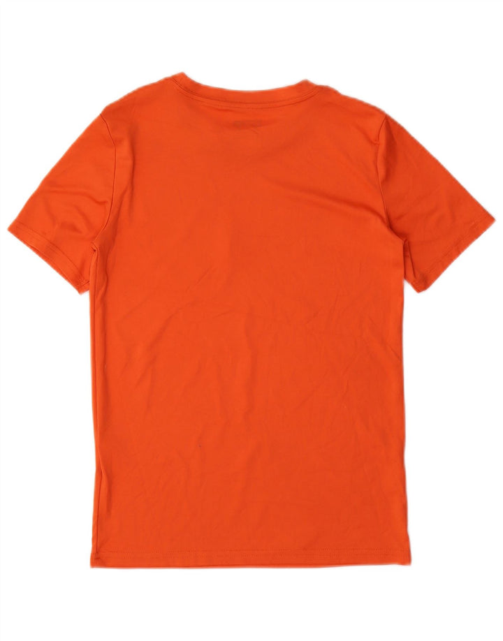 Camiseta PUMA Boys Graphic Top 10-11 Anos Médio Poliéster Laranja
