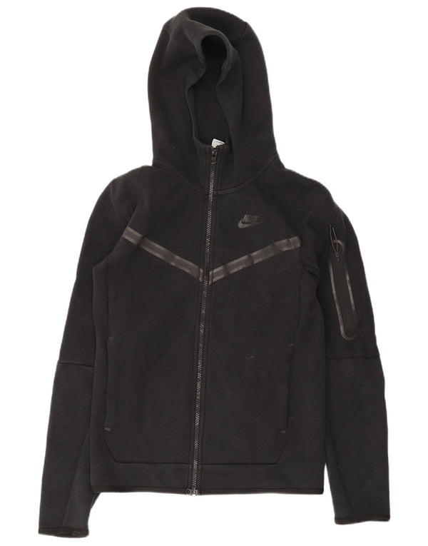 Suéter Nike masculino com capuz e zíper XS de algodão preto