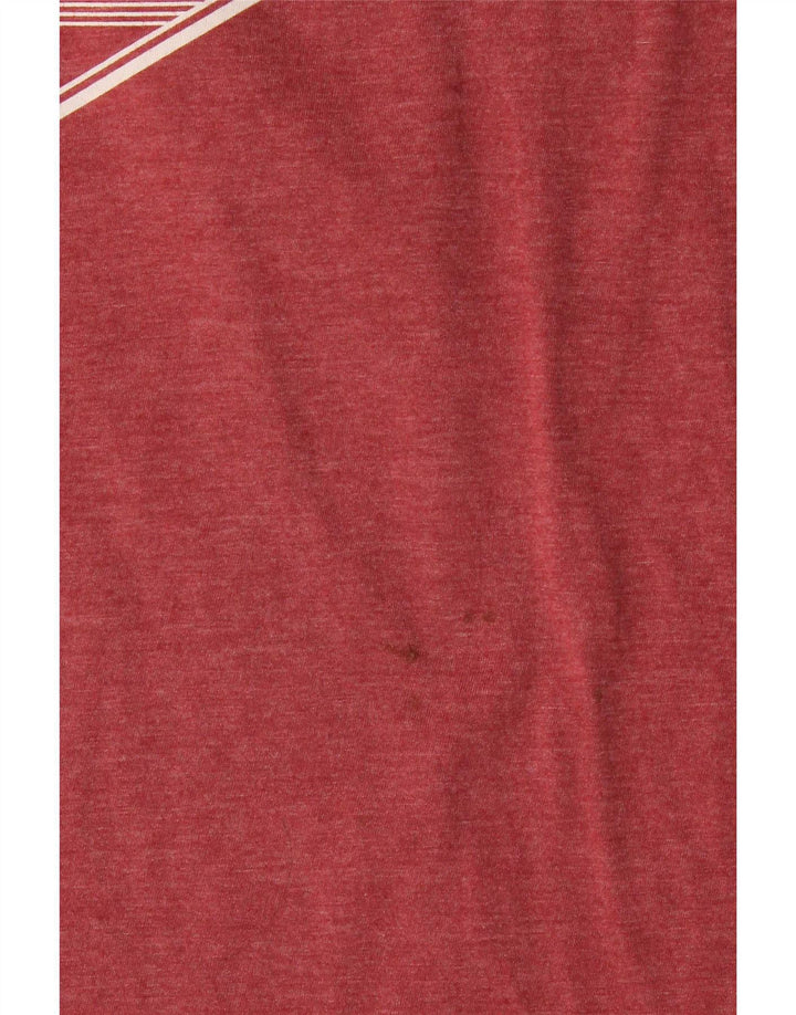 Camiseta gráfica masculina Billabong Top médio algodão Borgonha