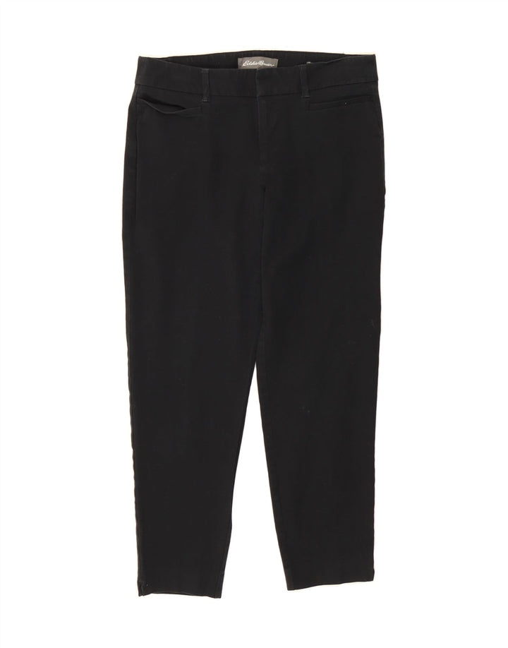 EDDIE BAUER Womens Casual Trousers US 6 Medium W32 L26 Black Vintage Eddie Bauer and Second-Hand Eddie Bauer from Messina Hembry 