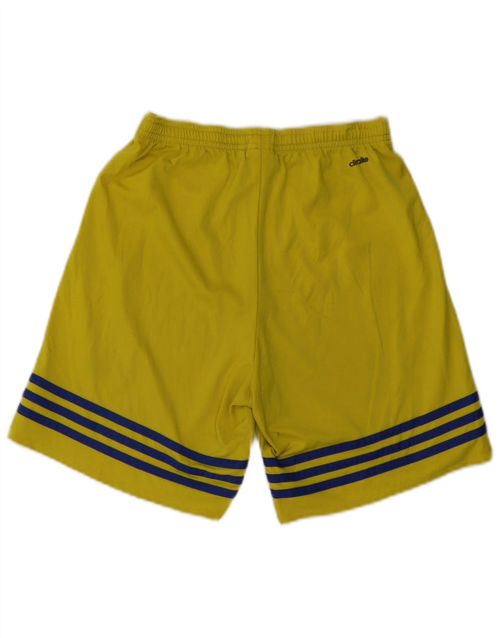 ADIDAS Mens Climalite Sport Shorts Pequeno Poliéster Amarelo